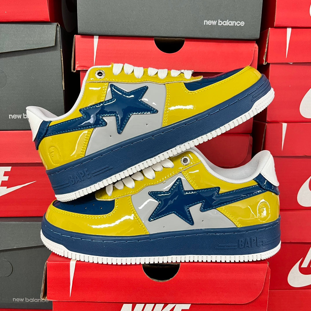 A Bathing Ape Bapesta Yellow/Blue/Grey