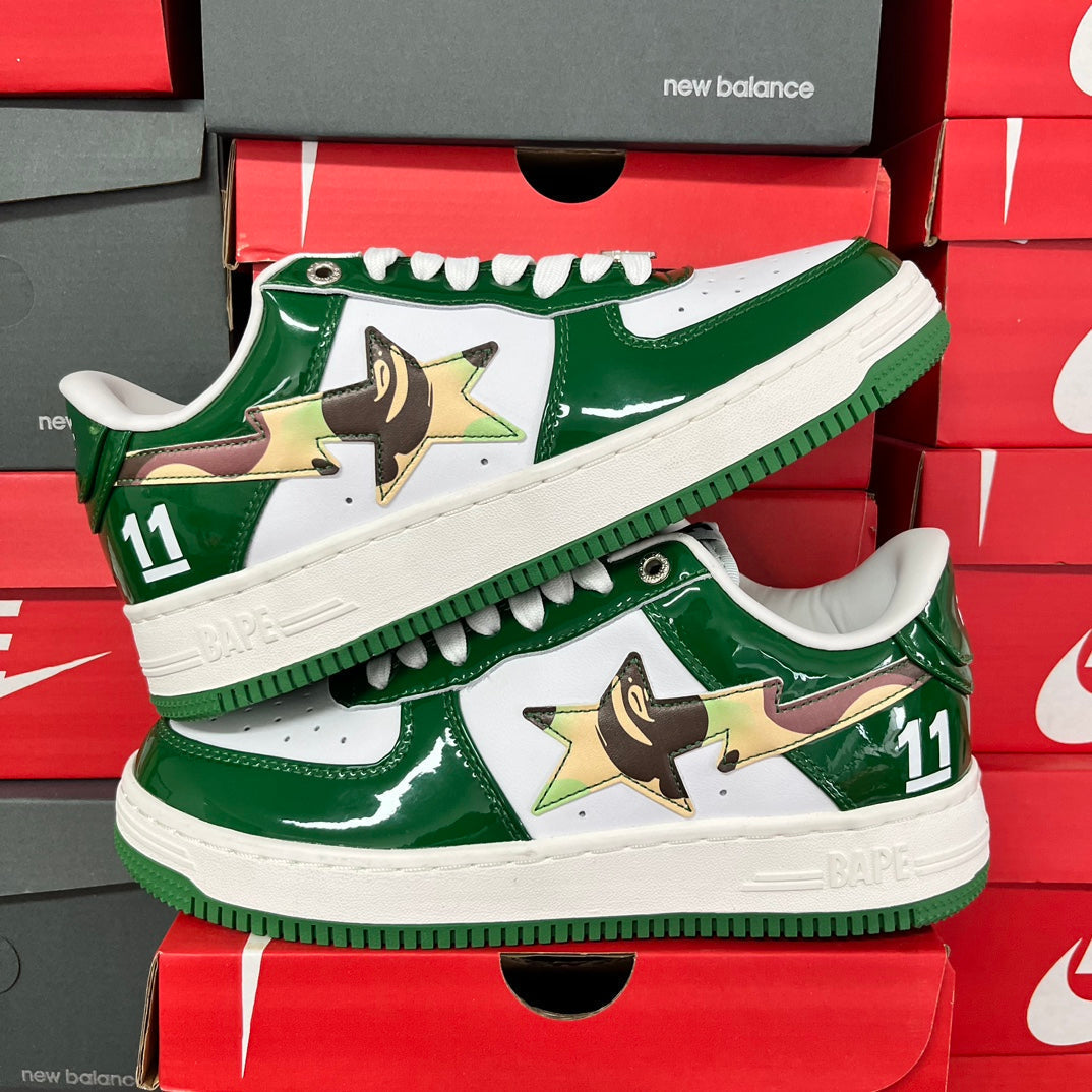 A Bathing Ape Bapesta 11 Green/White