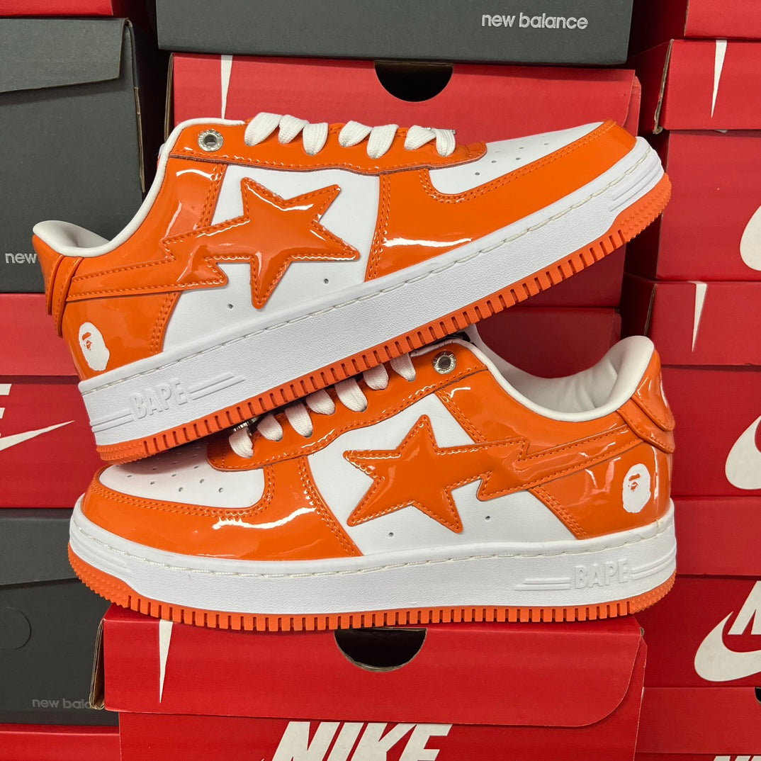 A Bathing Ape Bapesta Orange/White