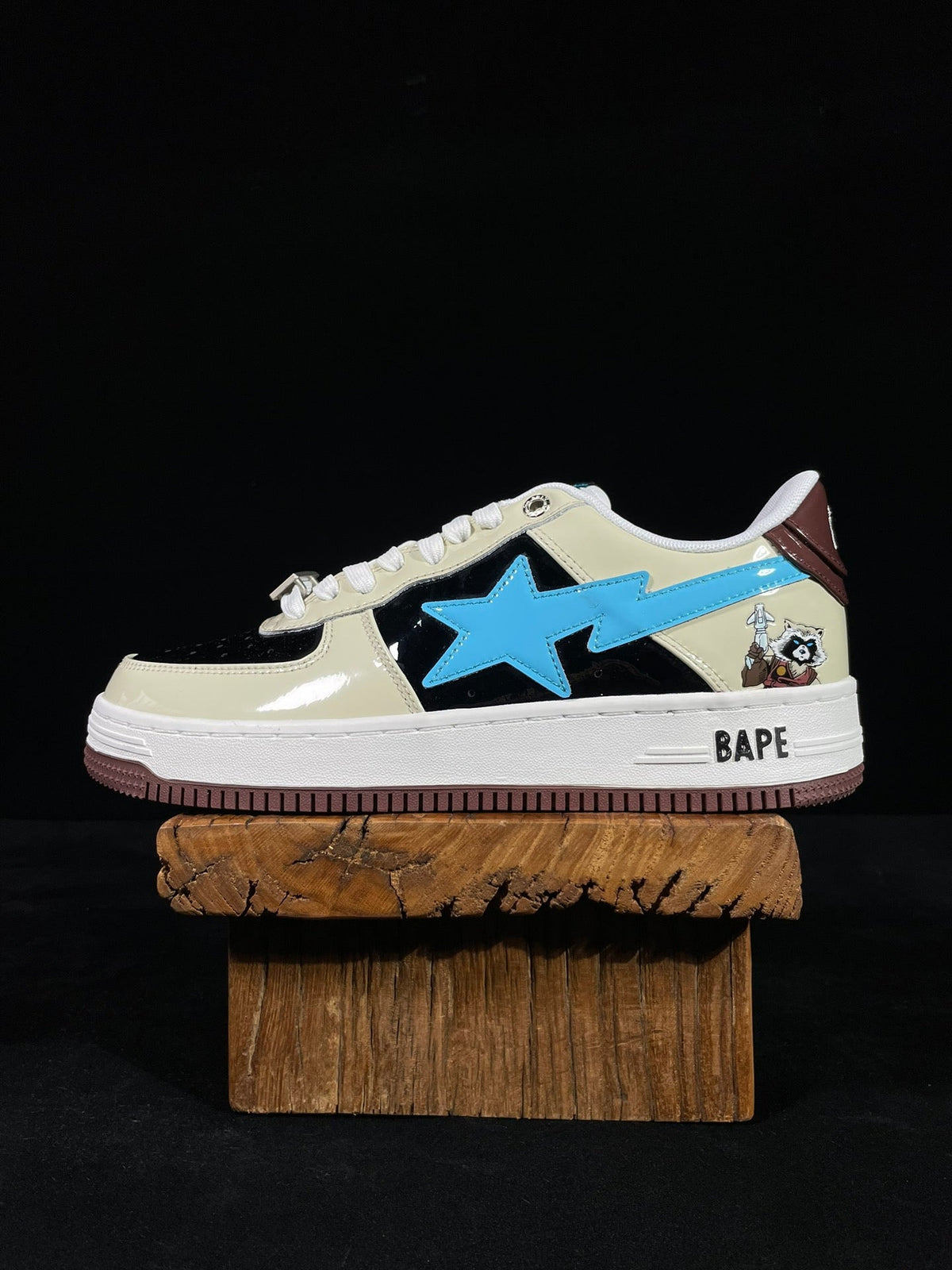 A Bathing Ape Bapesta Marvel Edition Rocket Raccoon