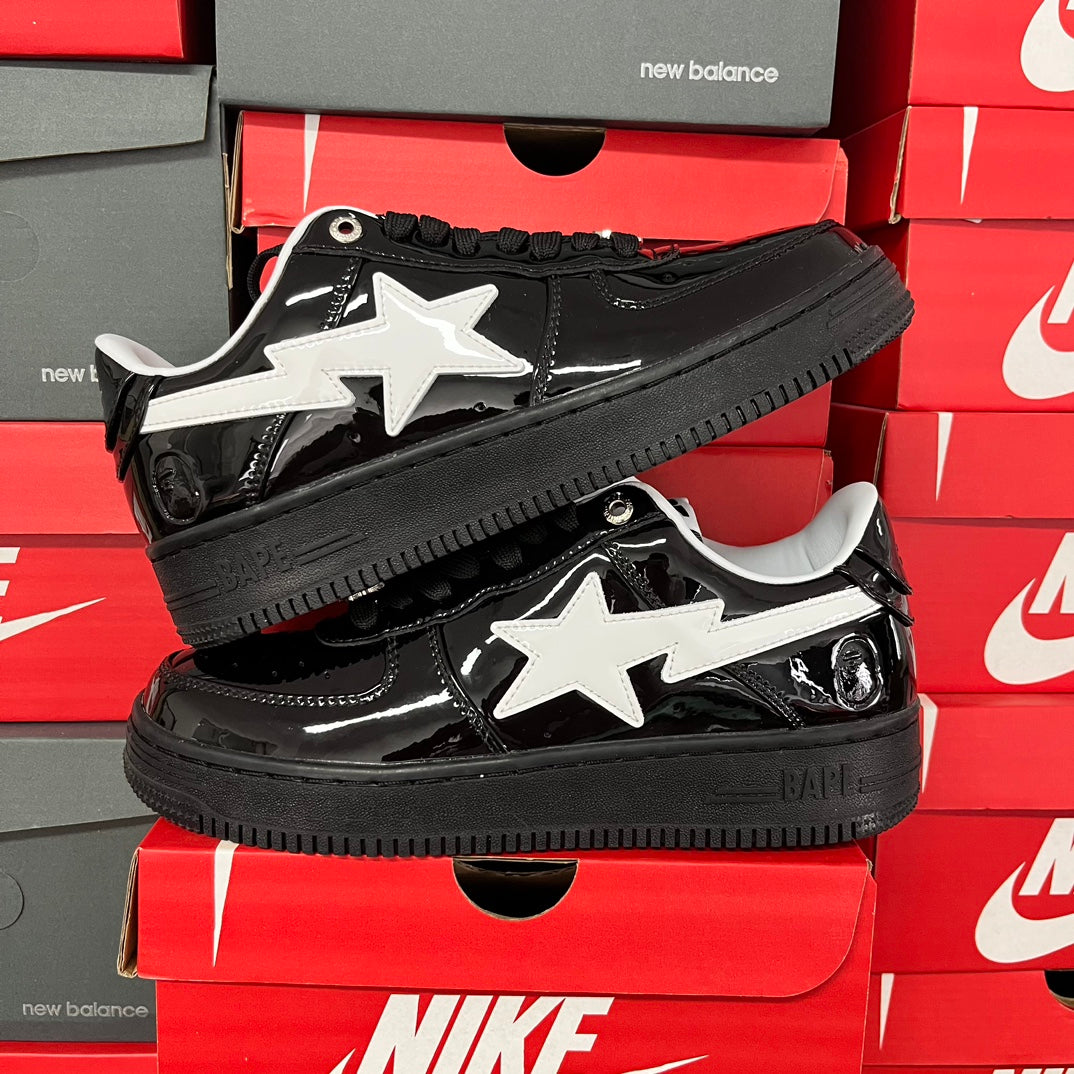 A Bathing Ape Bapesta Triple Black/White