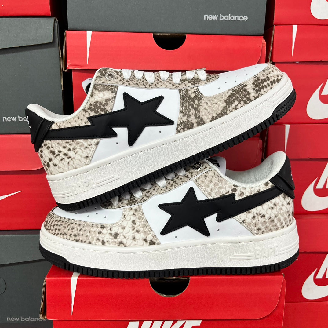 A Bathing Ape Bapesta Snake Cream