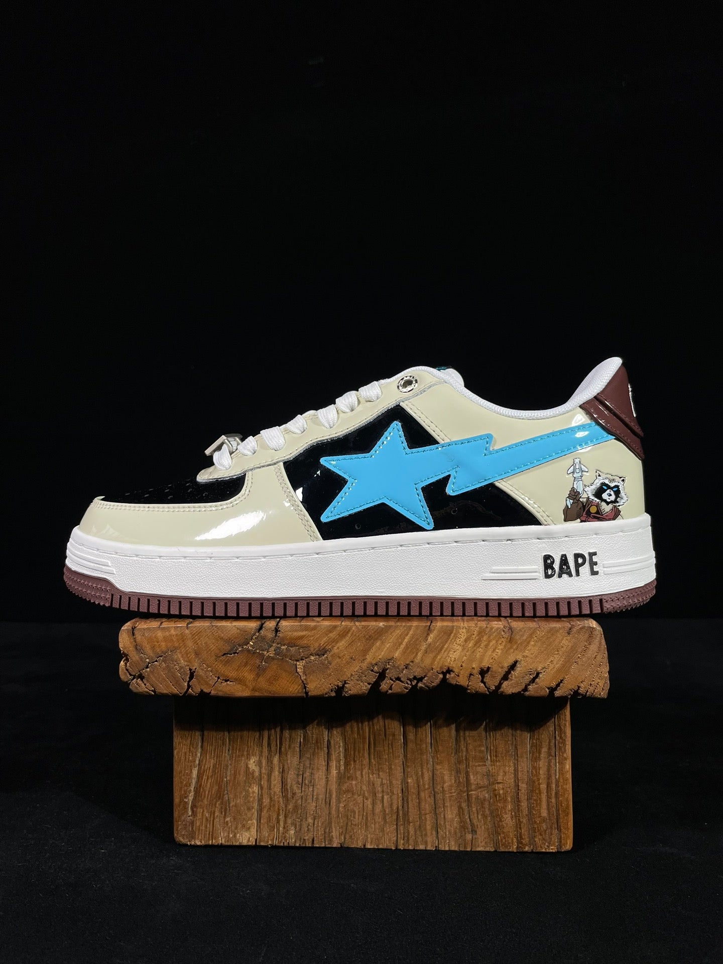 A Bathing Ape Bapesta Marvel Edition Rocket Raccoon