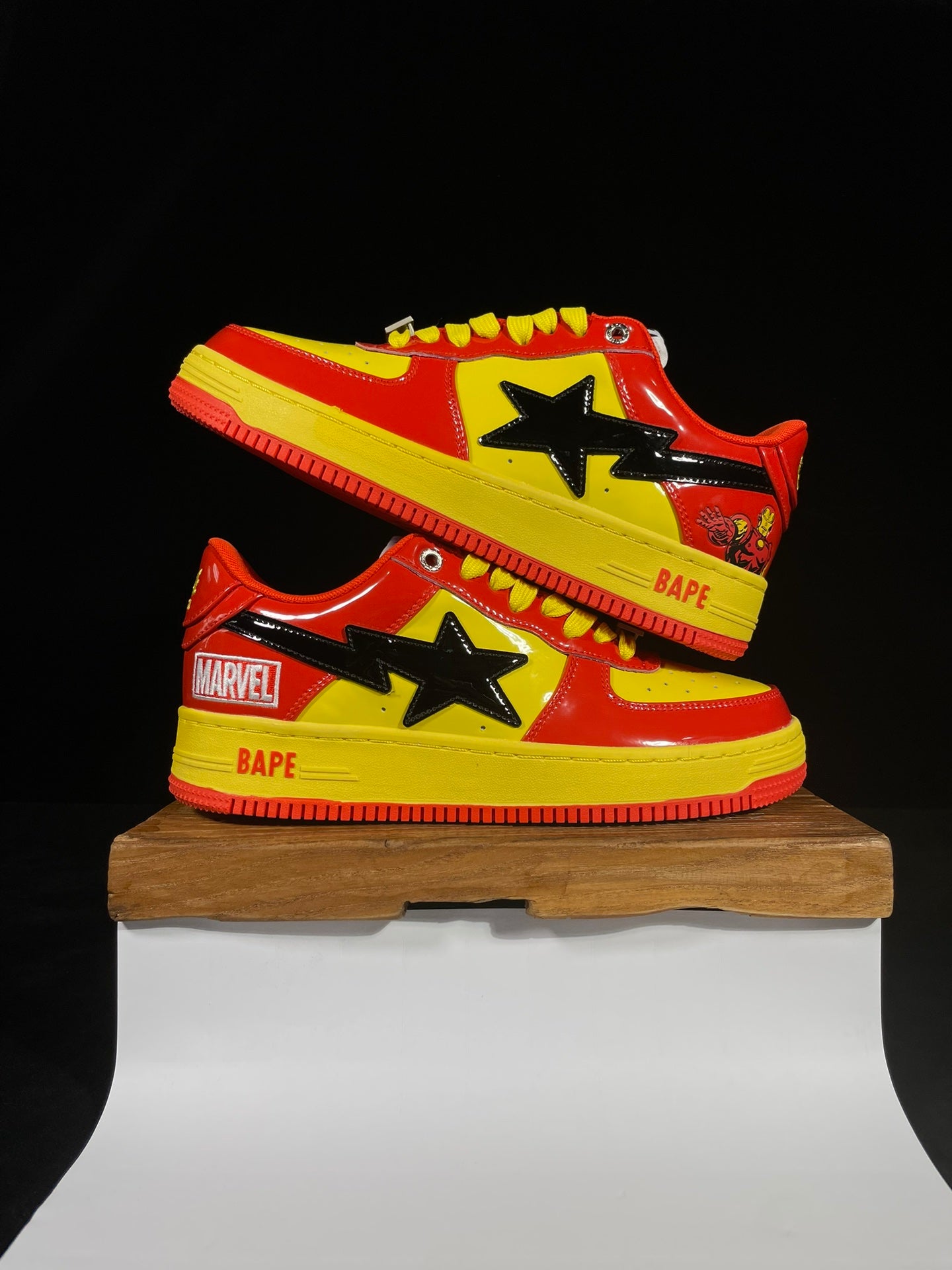 A Bathing Ape Bapesta Marvel Edition Iron Man