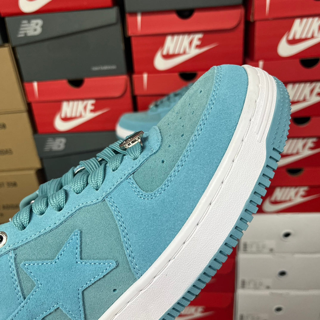 A Bathing Ape Bapesta Leather Blue