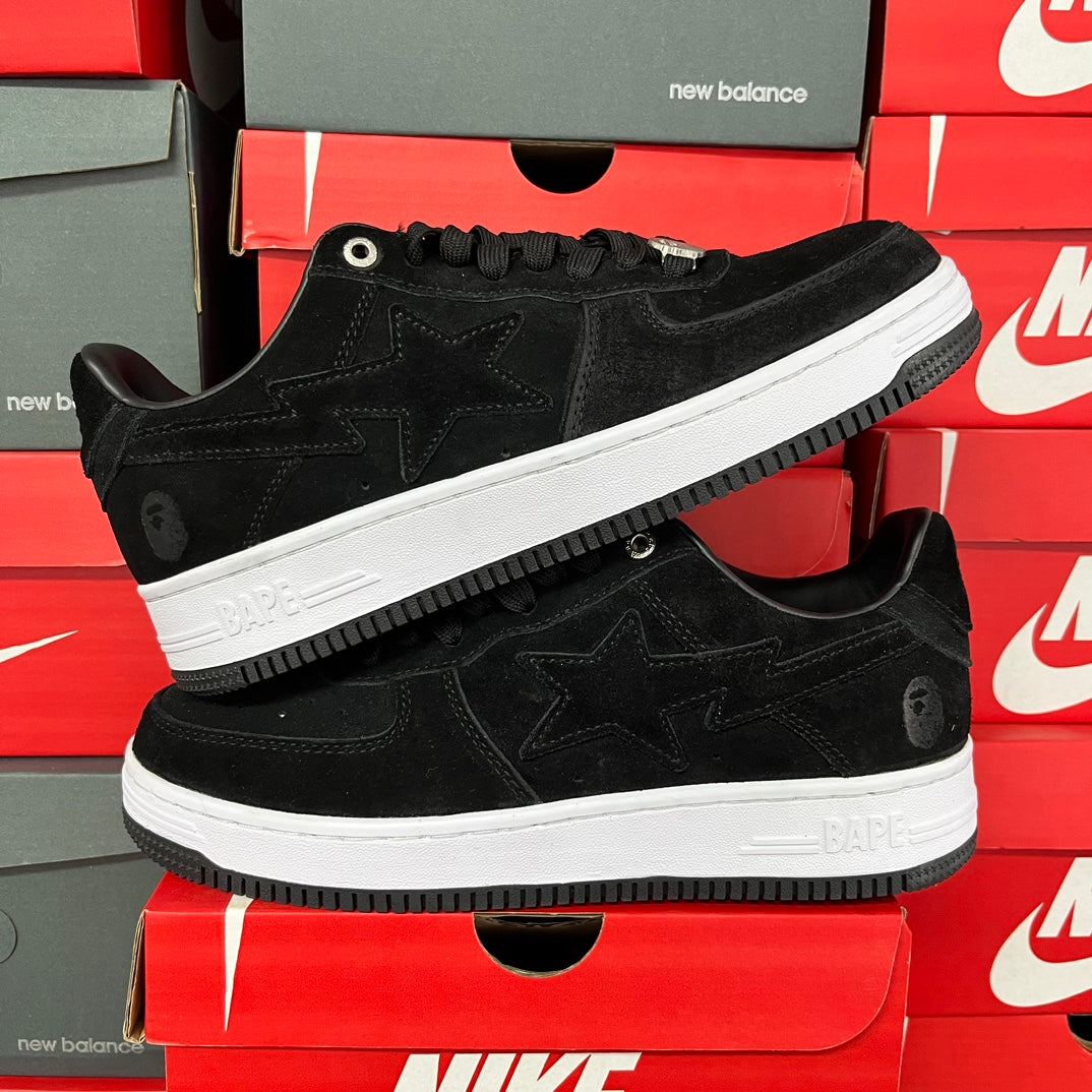 A Bathing Ape Bapesta Denim Black/White