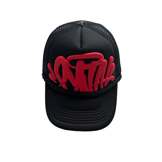 Syna Trucker Cap Black/Red