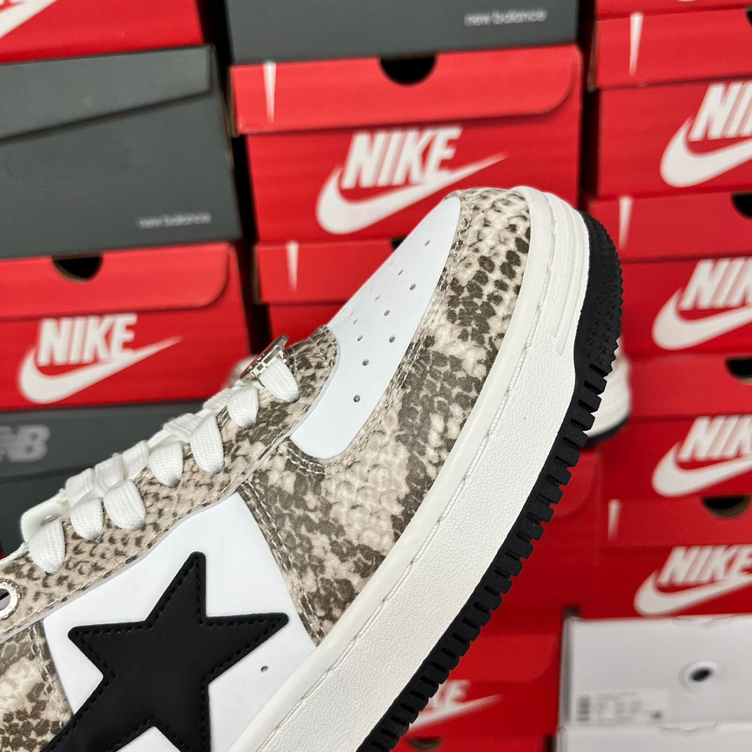 A Bathing Ape Bapesta Snake Cream