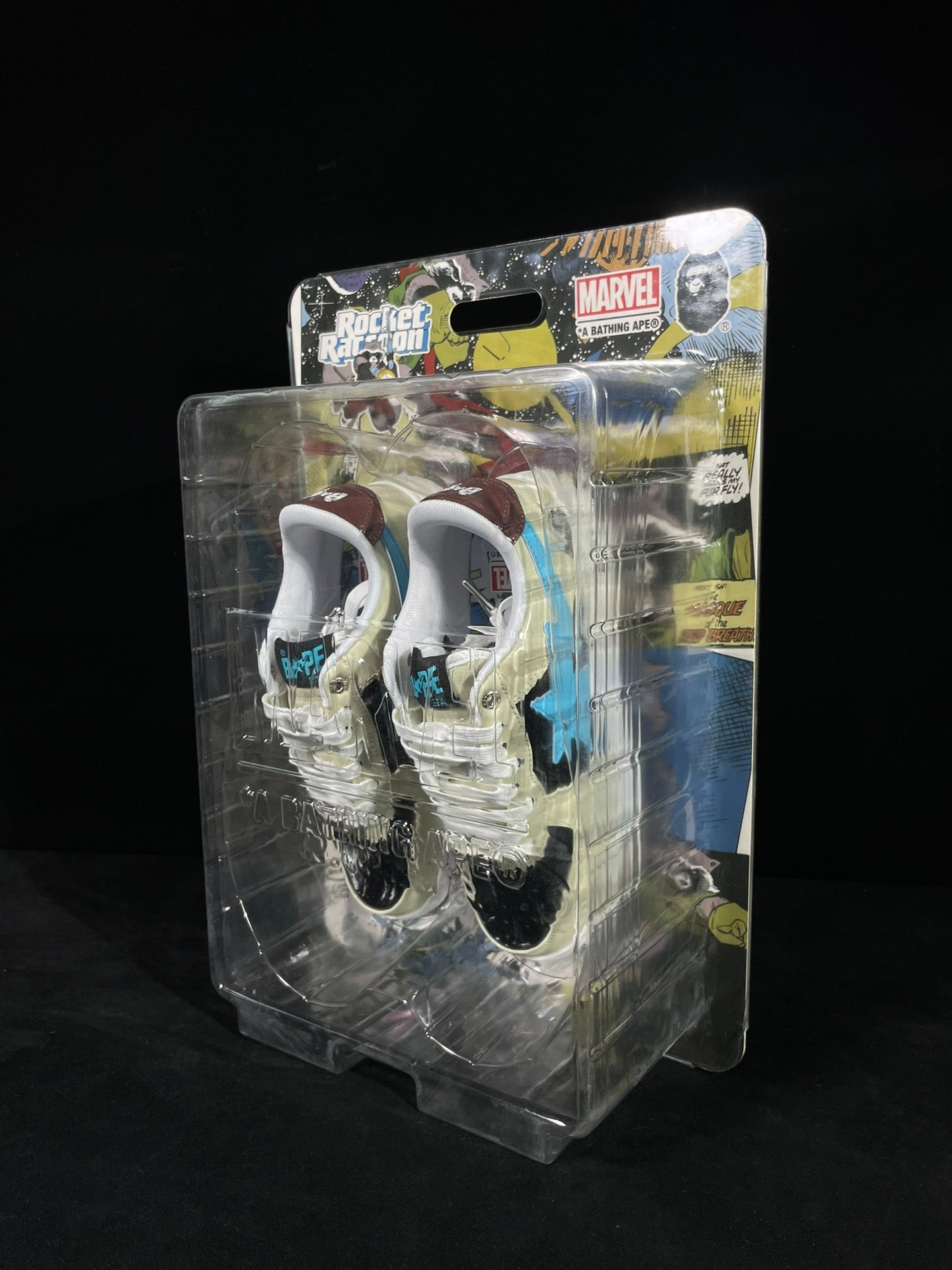 A Bathing Ape Bapesta Marvel Edition Rocket Raccoon