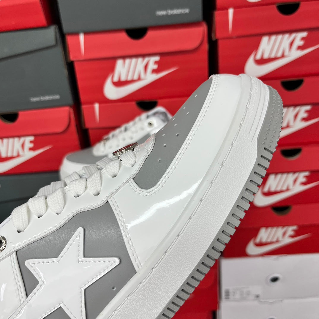 A Bathing Ape Bapesta Grey/White