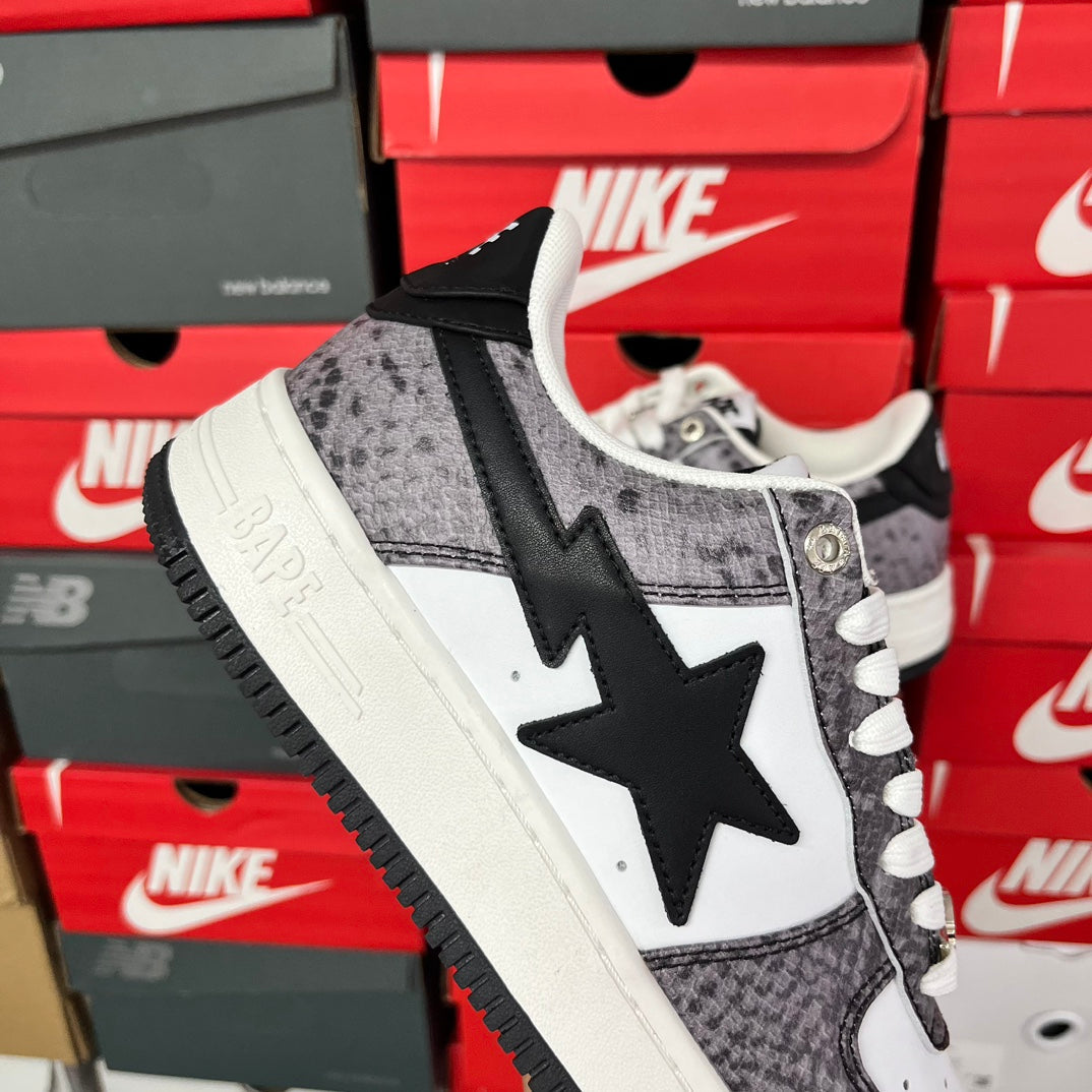 A Bathing Ape Bapesta Snake Purple Black