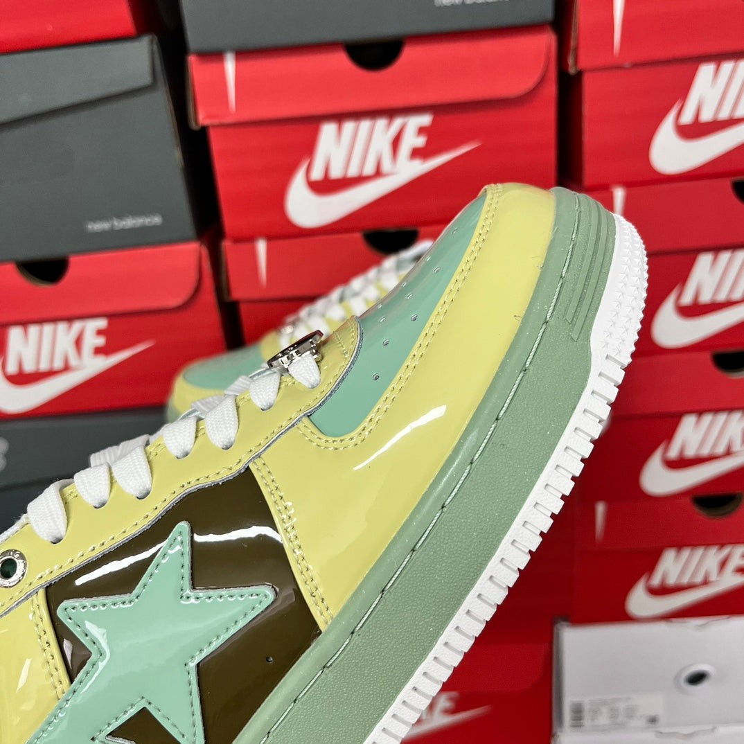 A Bathing Ape Bapesta Green/Yellow/Brown
