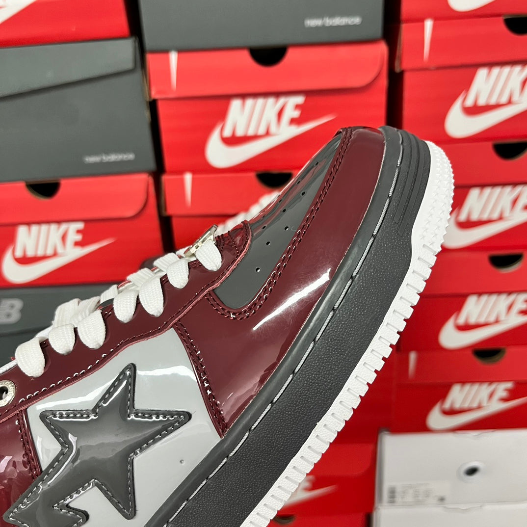 A Bathing Ape Bapesta Bordeaux/Grey/Black