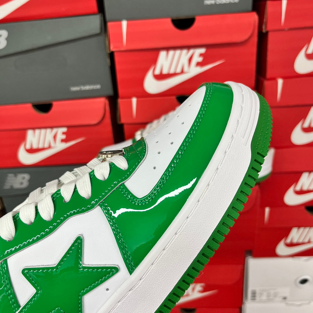 A Bathing Ape Bapesta Green/White
