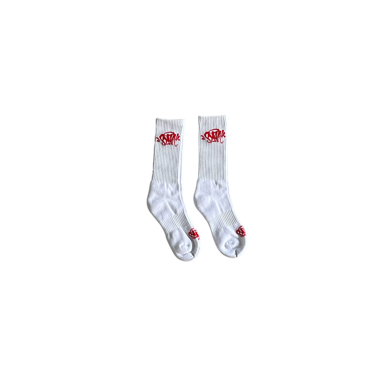Syna Socks White Red (2 Pairs)