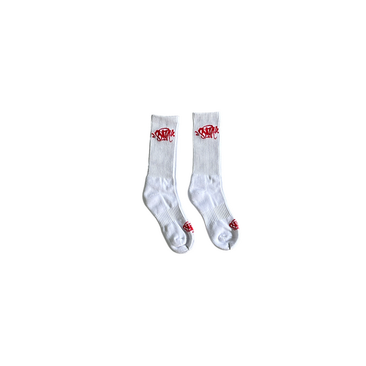 Syna Socks White Red (2 Pairs)