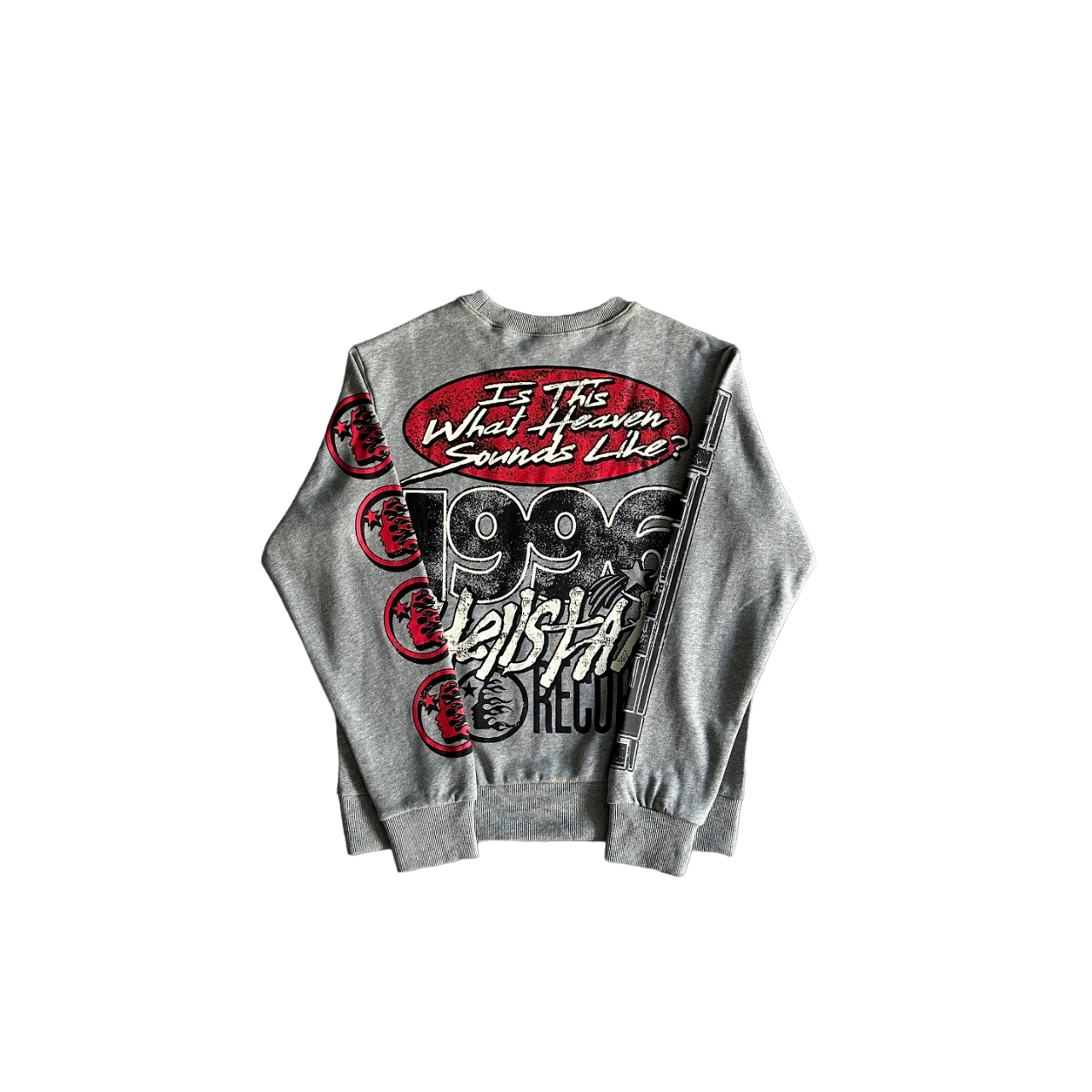 Hellstar Heaven Sounds Like Crewneck Grey