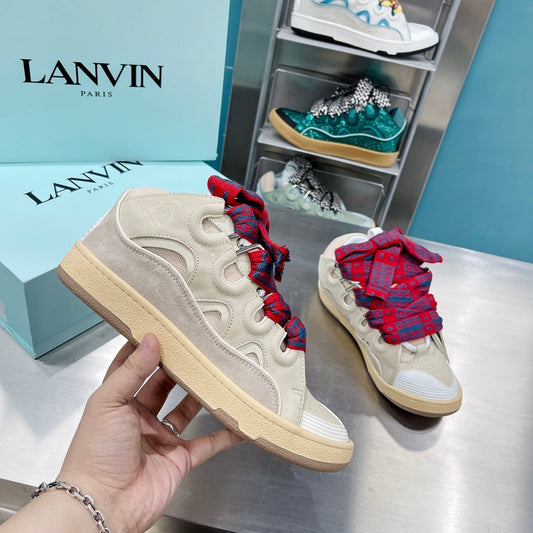 Lanvin Curb Cream/Beige/Red