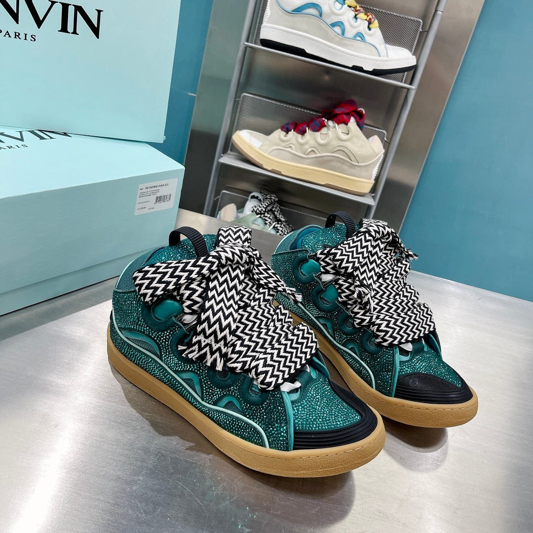 Lanvin Curb Shimmering Teal