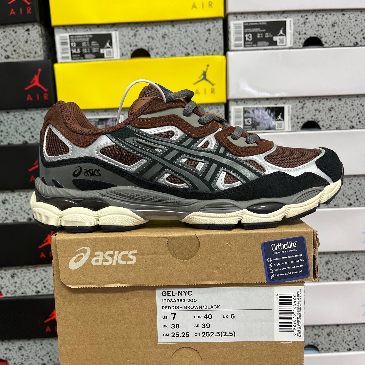 ASICS Gel-NYC Reddish Brown Steeple Grey