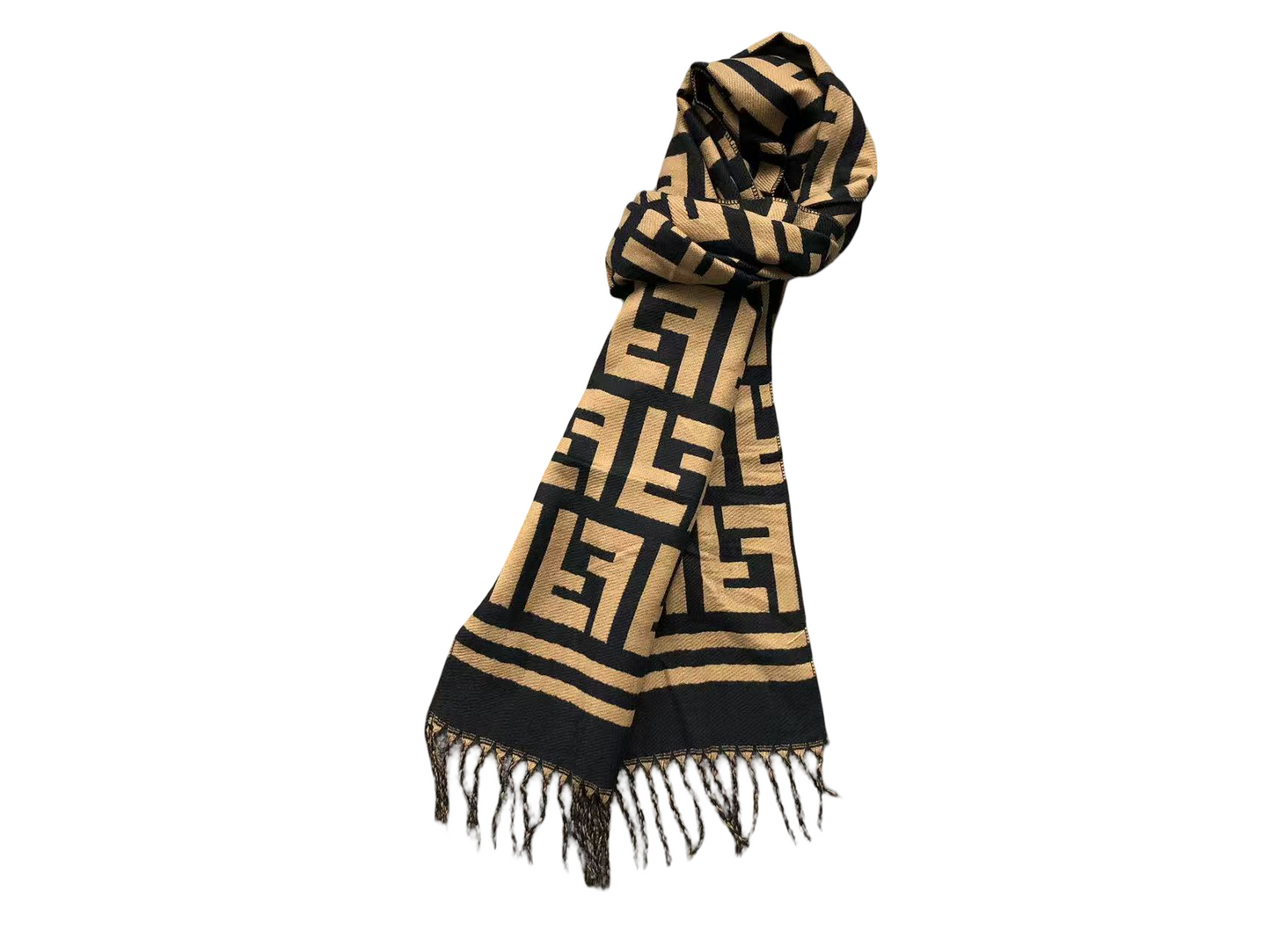 Fendi Monogram Scarves Black White/Cream/Brown/Pink/Black Brown