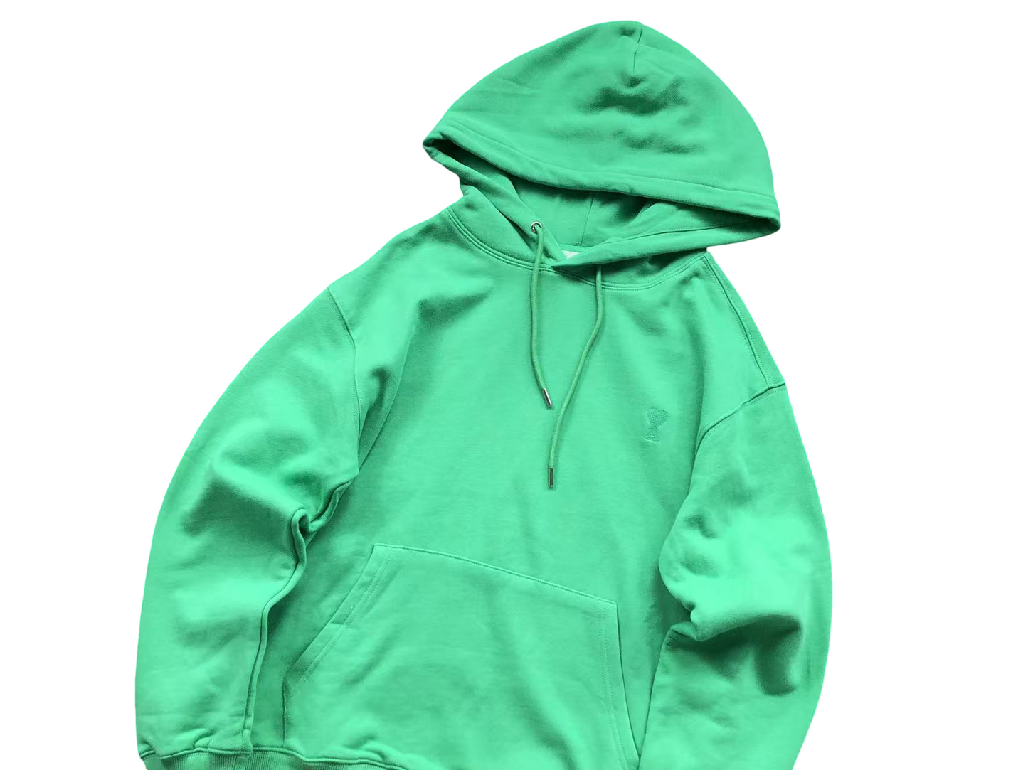 AMI Paris Classic Heart Hoodie Mint