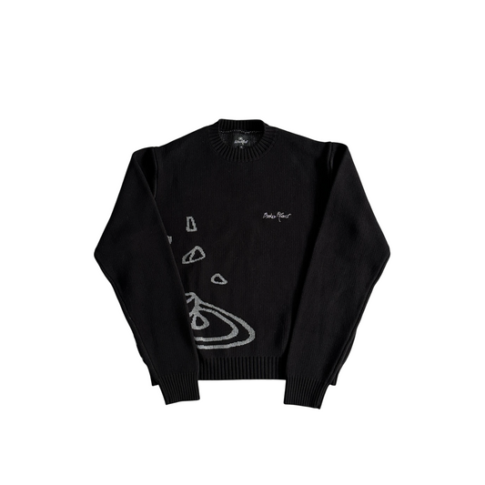 Broken Planet Outer Space Sweater Black/White