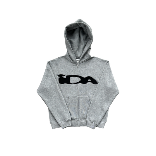 IDA Valentine Zip Hoodie - (GREY)