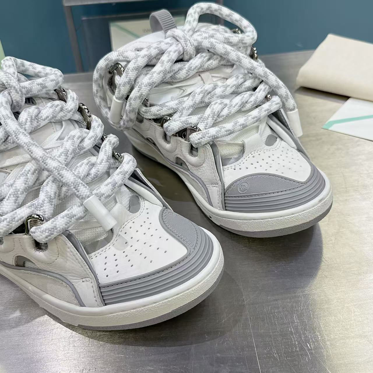 Lanvin Curb Rope Grey/White