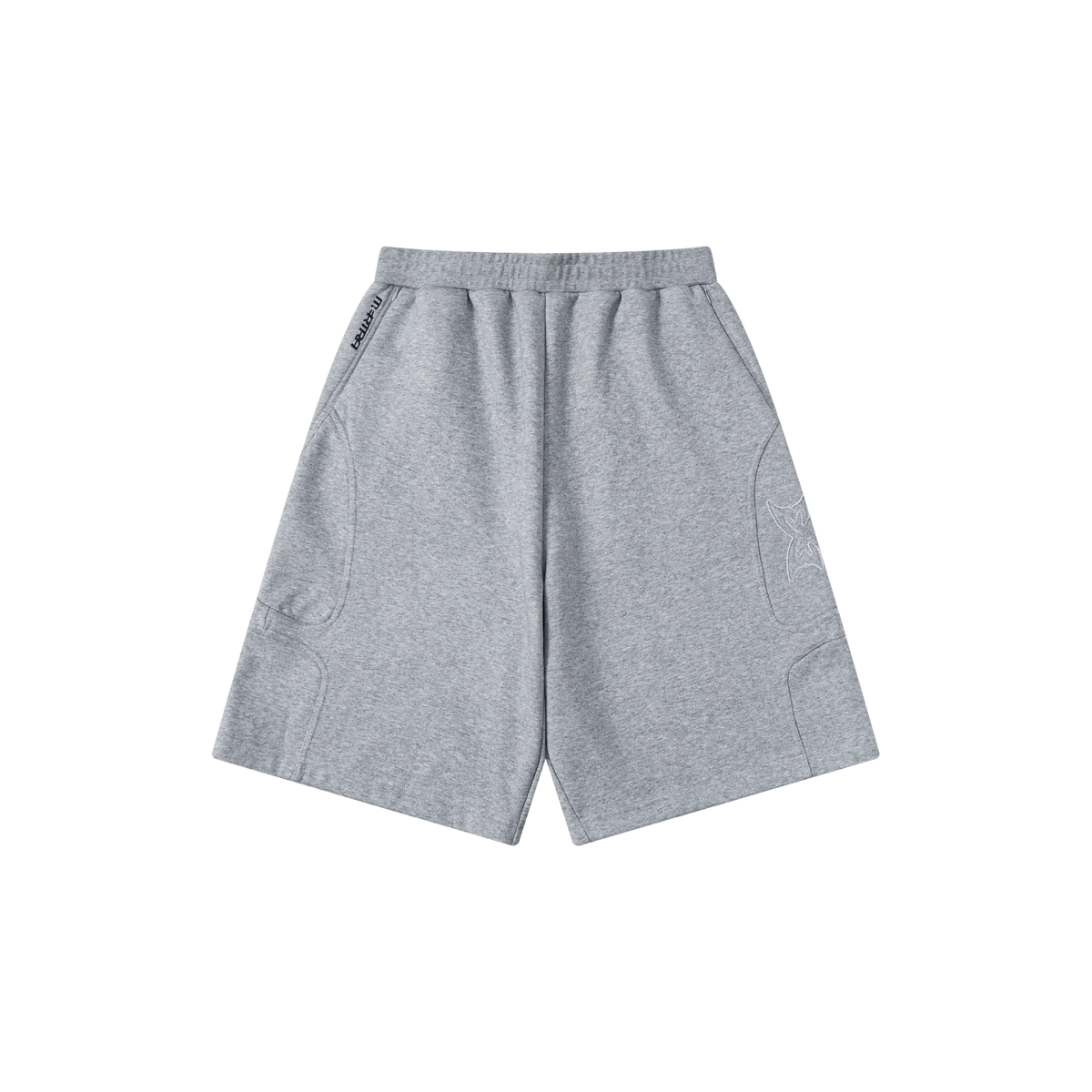 MERTRA Split Panel Shorts Grey
