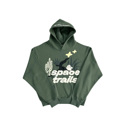 Broken Planet Space Trails Hoodie Green