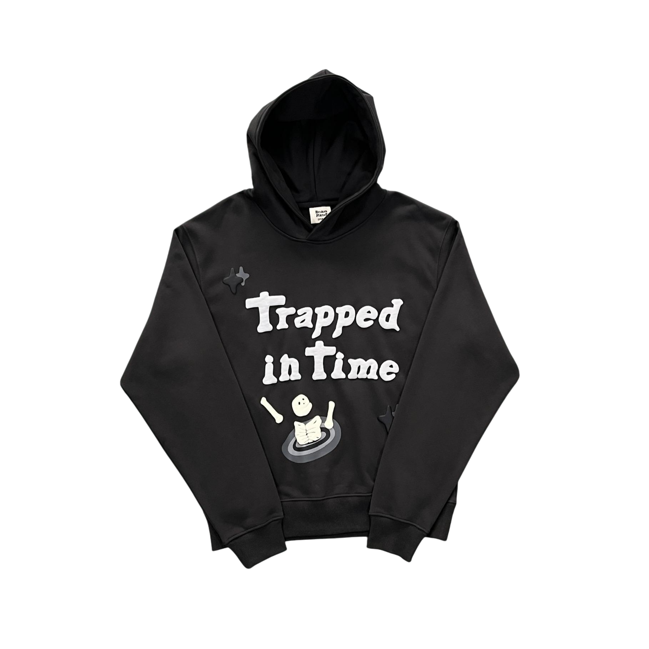 Broken Planet Trapped In Time Hoodie Black