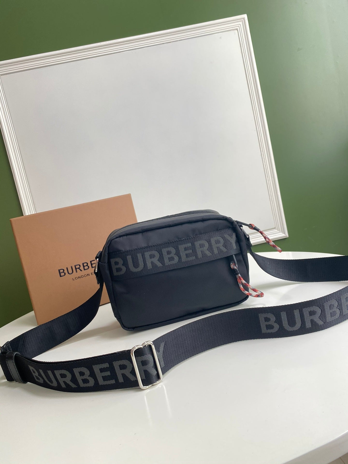 Burberry Paddy Nylon Handbag Black