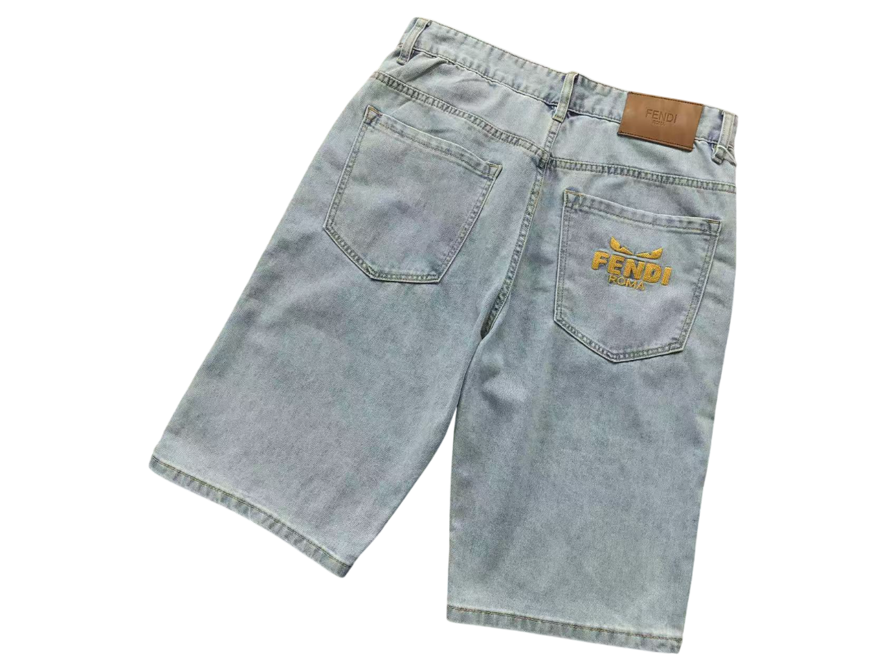 Fendi Denim Shorts Blue