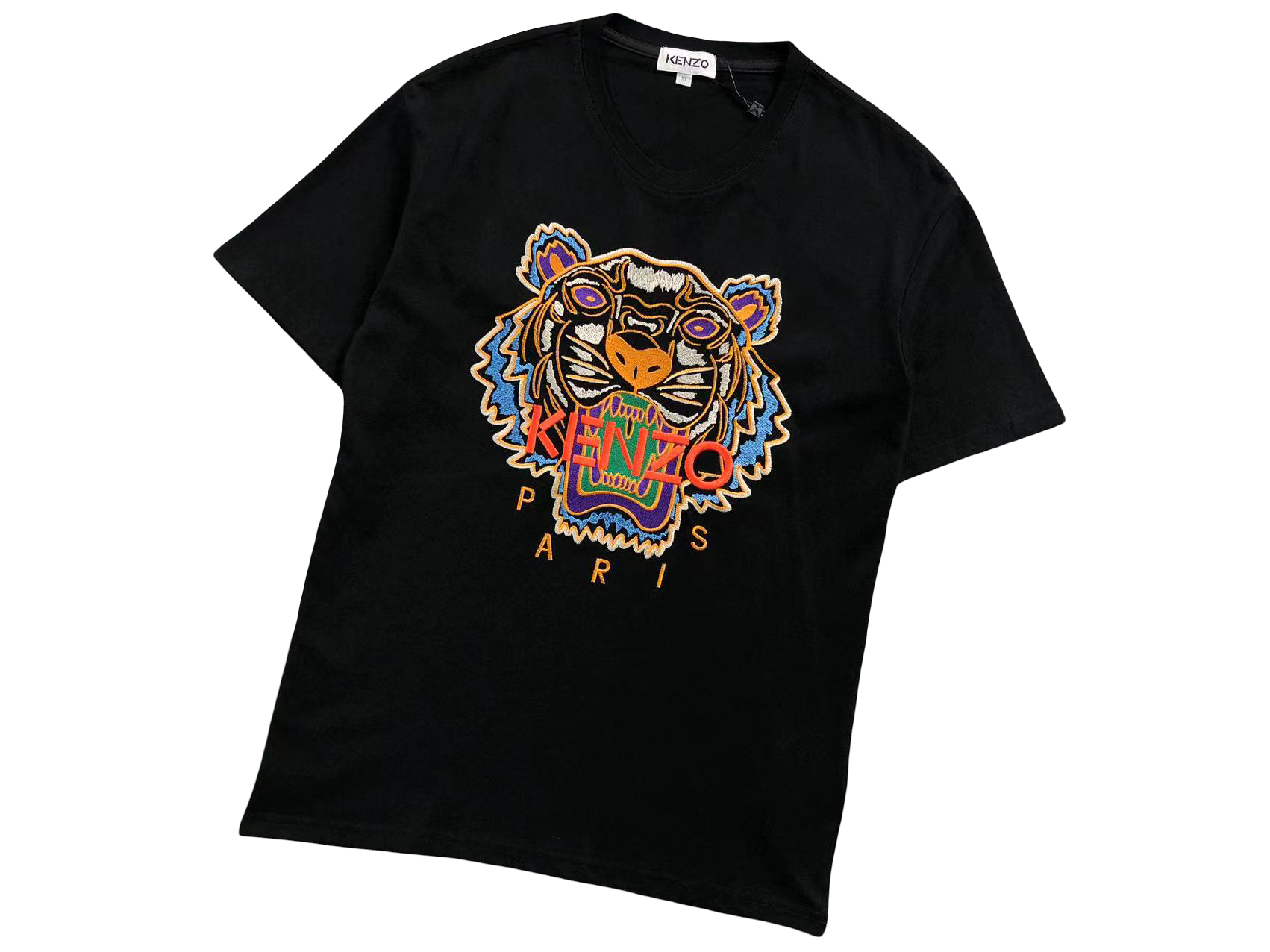 KENZO Tiger Tee Black/Orange/Blue