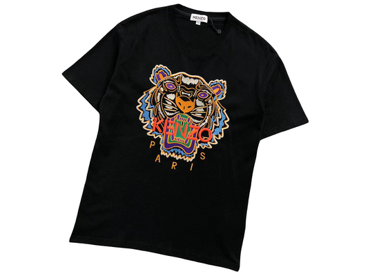 KENZO Tiger Tee Black/Orange/Blue