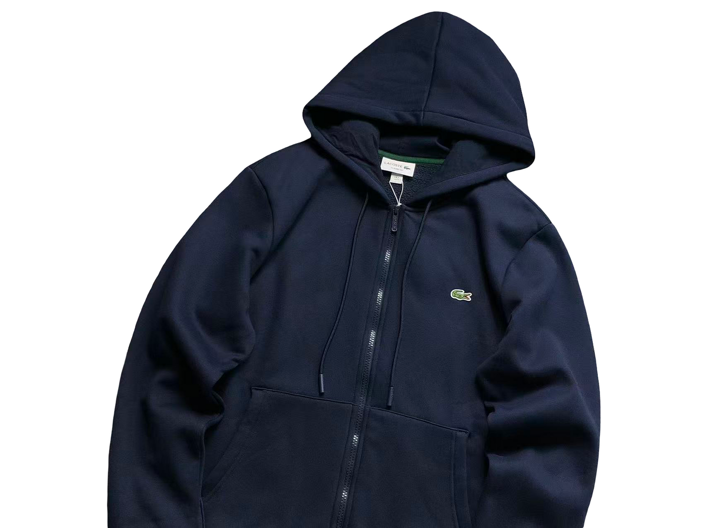 Lacoste Classic Zip Hoodie Navy
