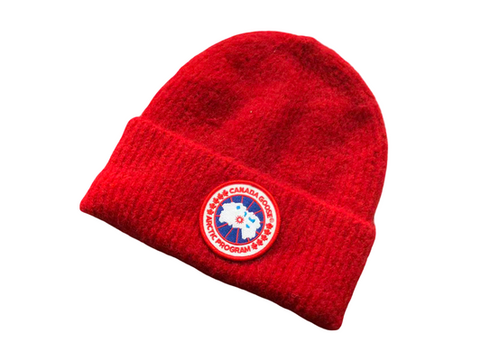 Canada Goose Pure Wool Beanie Red