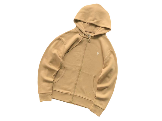 Ralph Lauren Classic Zip Hoodie Sand