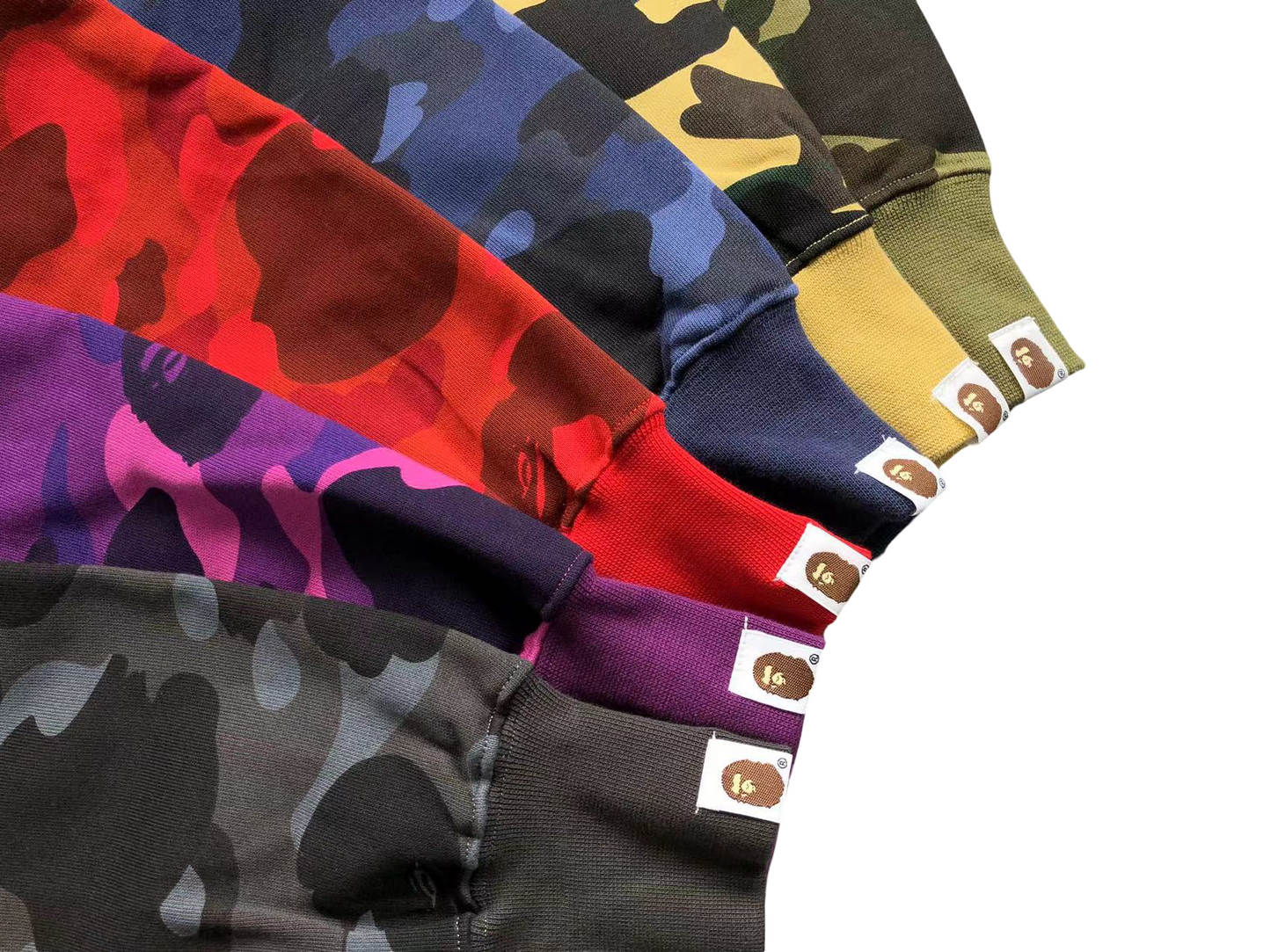 BAPE ABC Camo Shark Full Zip Hoodie Navy