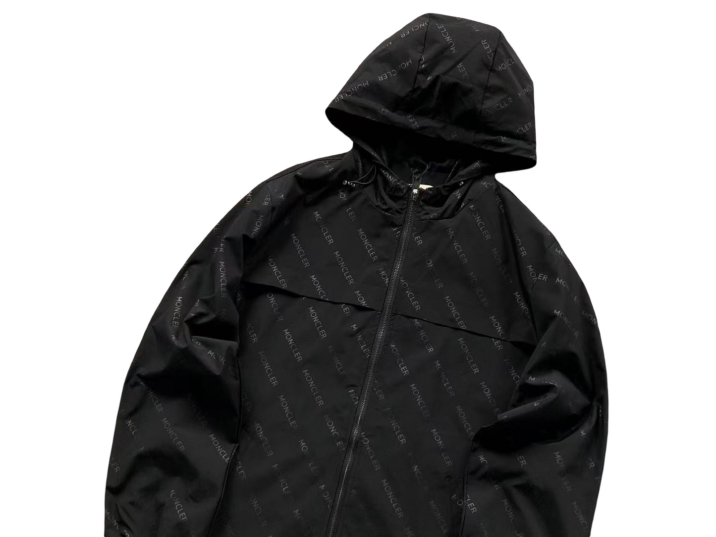 Moncler Motif Windbreaker Black
