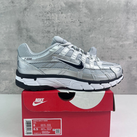 Nike P-6000 Silver Black