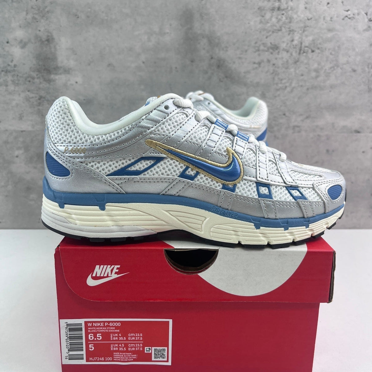 Nike P-6000 White Aegean Storm