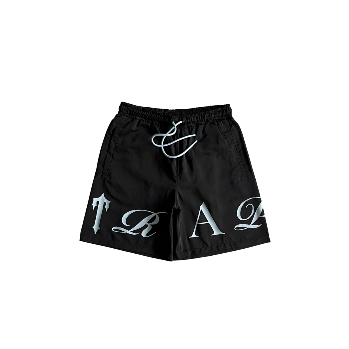 Trapstar Script Swimming Short Black/Niagara Mist