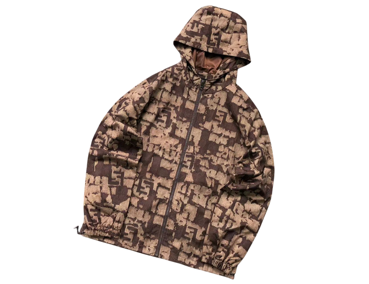 Fendi Washed Windbreaker Khaki