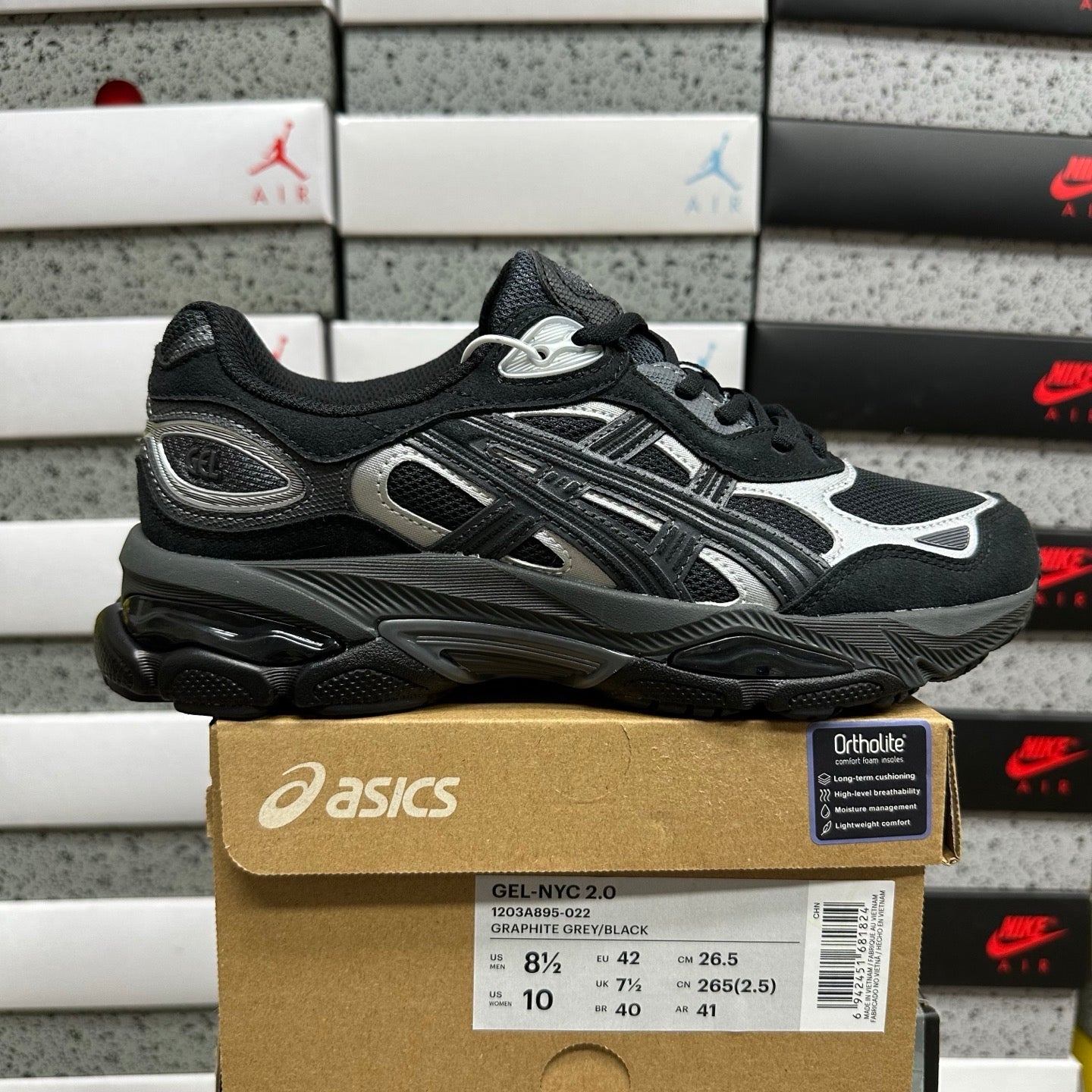 ASICS Gel-NYC 2.0 Graphite Grey Black