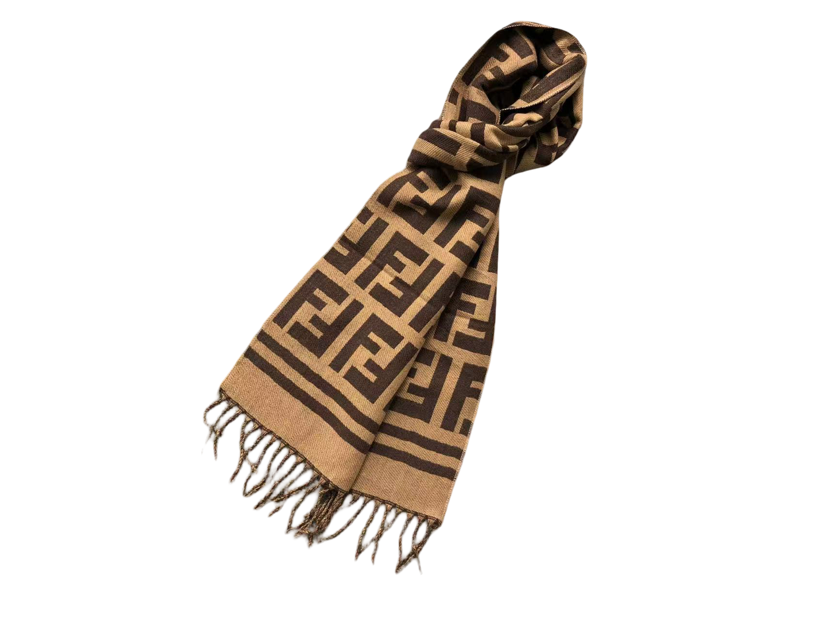 Fendi Monogram Scarves Black White/Cream/Brown/Pink/Black Brown