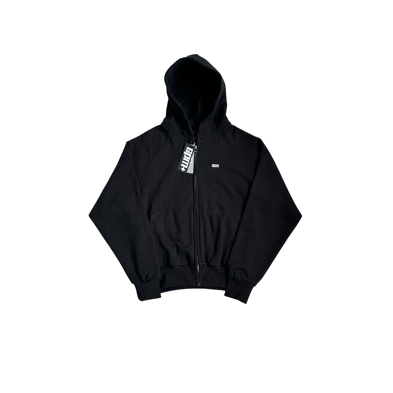 6PM Basic Zip Hoodie Black