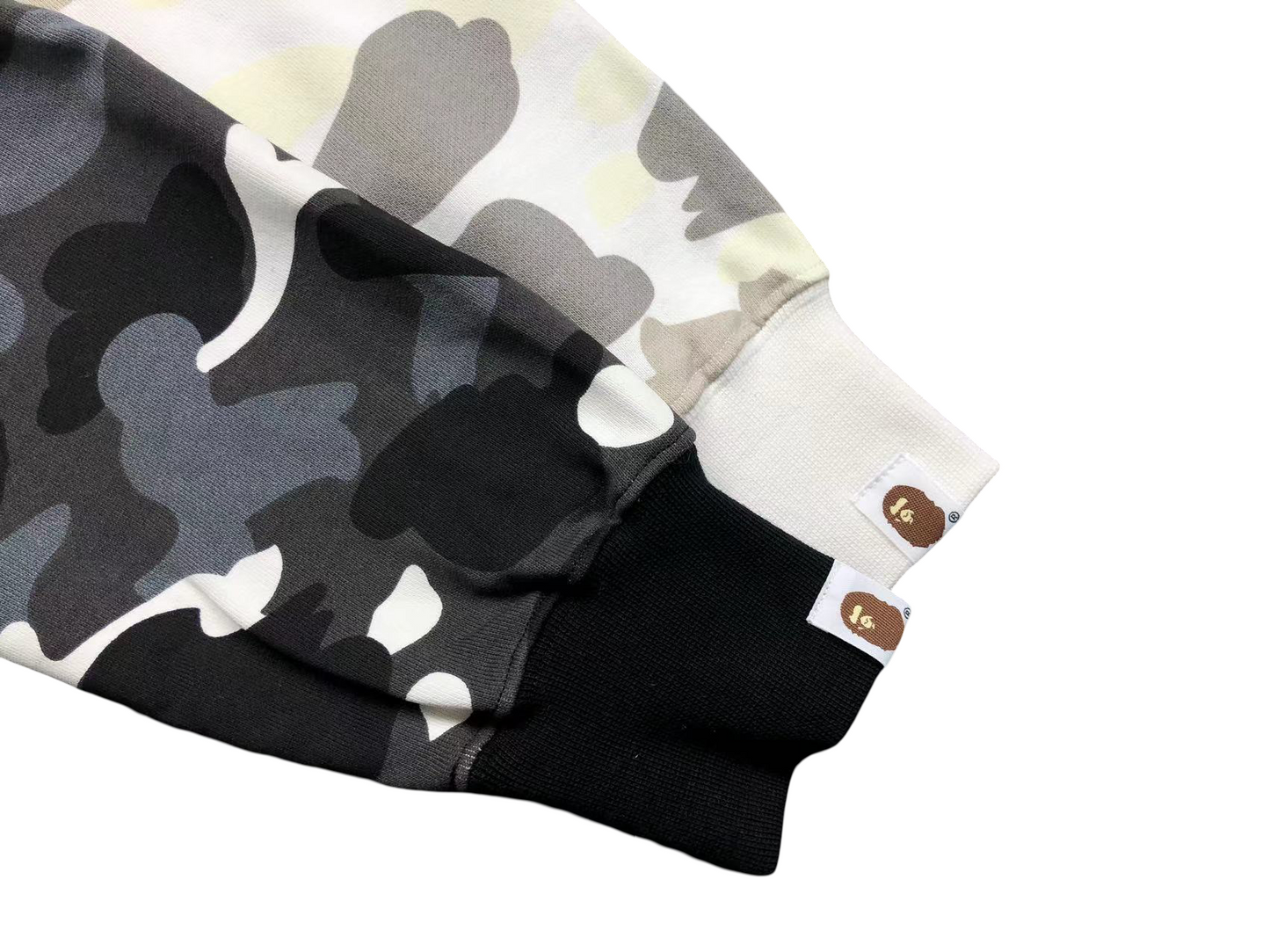 BAPE Space Camo Shark Full Zip Hoodie White