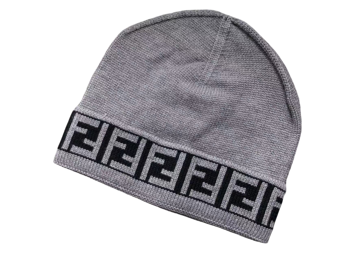 Fendi Monogram Beanie Grey